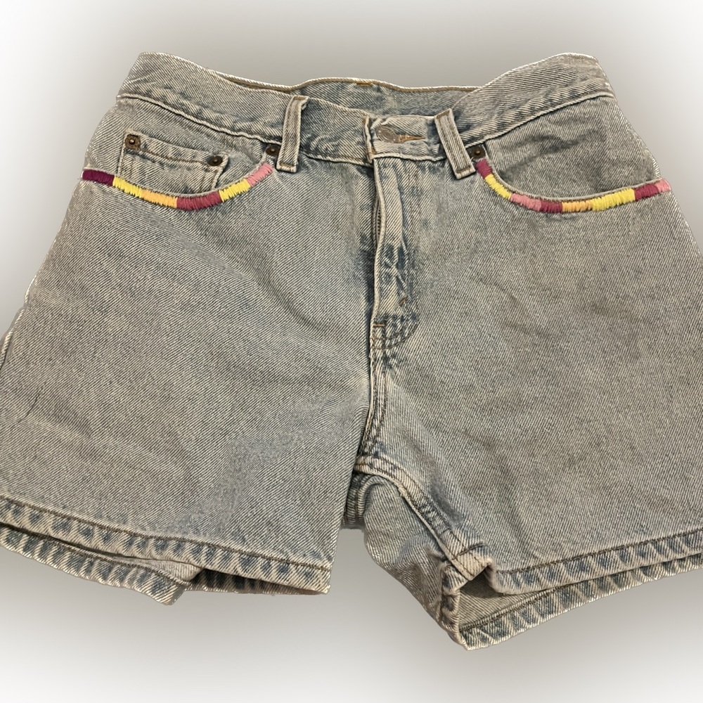 Hand embroidered Levi shorts (never worn)